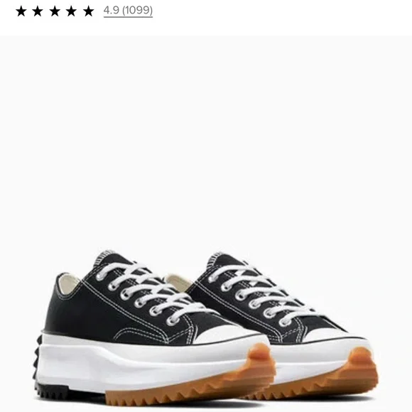 Great condition Converse Black and White Women's Sneakers - Picture 3 of 14